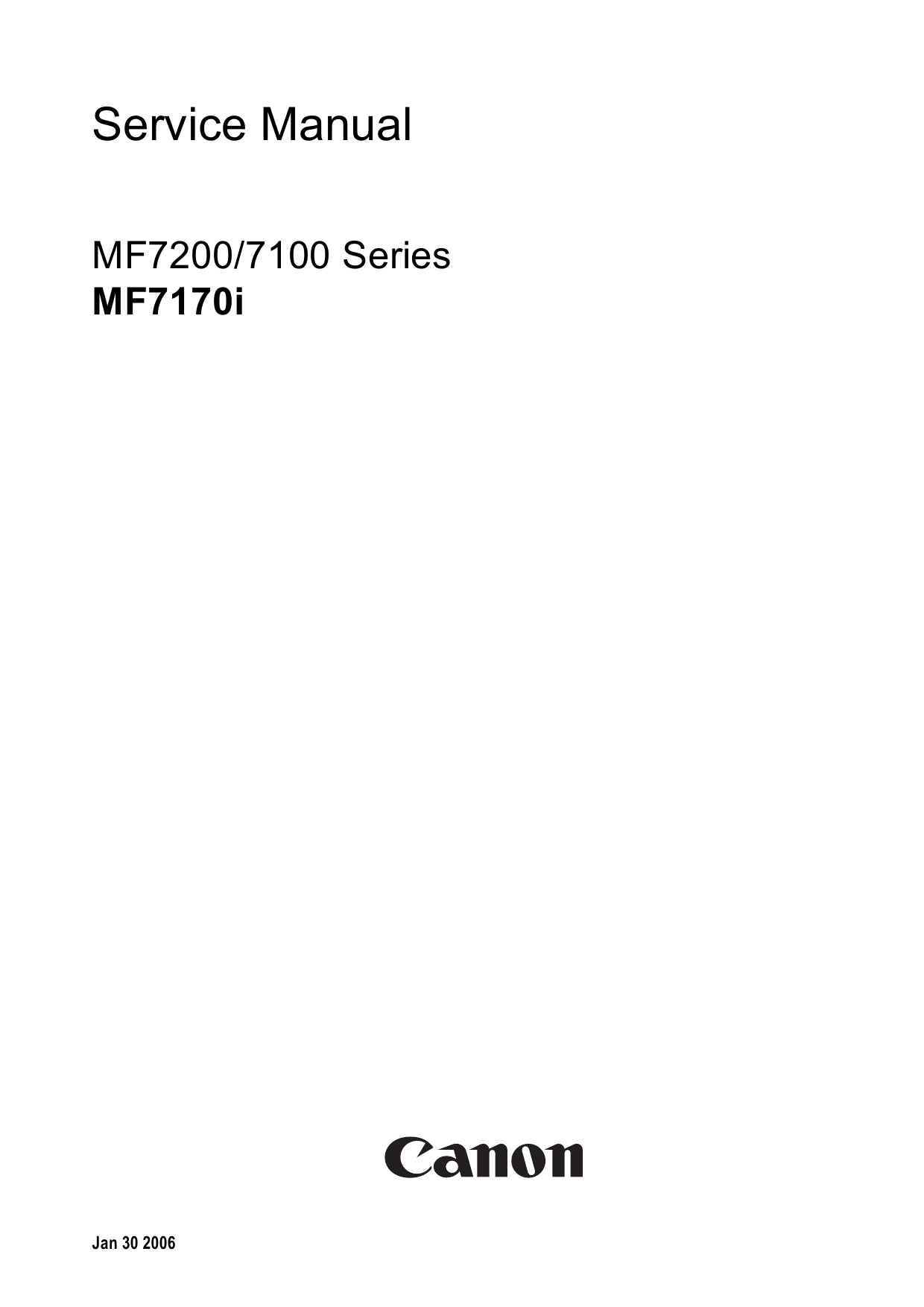 Canon imageCLASS MF-7170i Service Manual-1